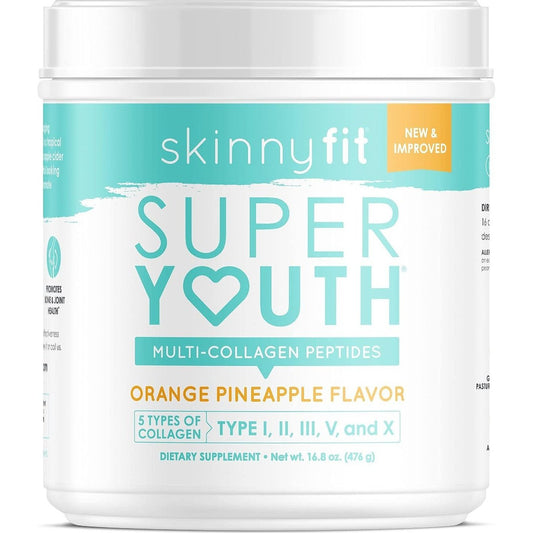 SkinnyFit Super Youth Multi-Collagen Peptides Orange Pineapple NEW Skinny Fit