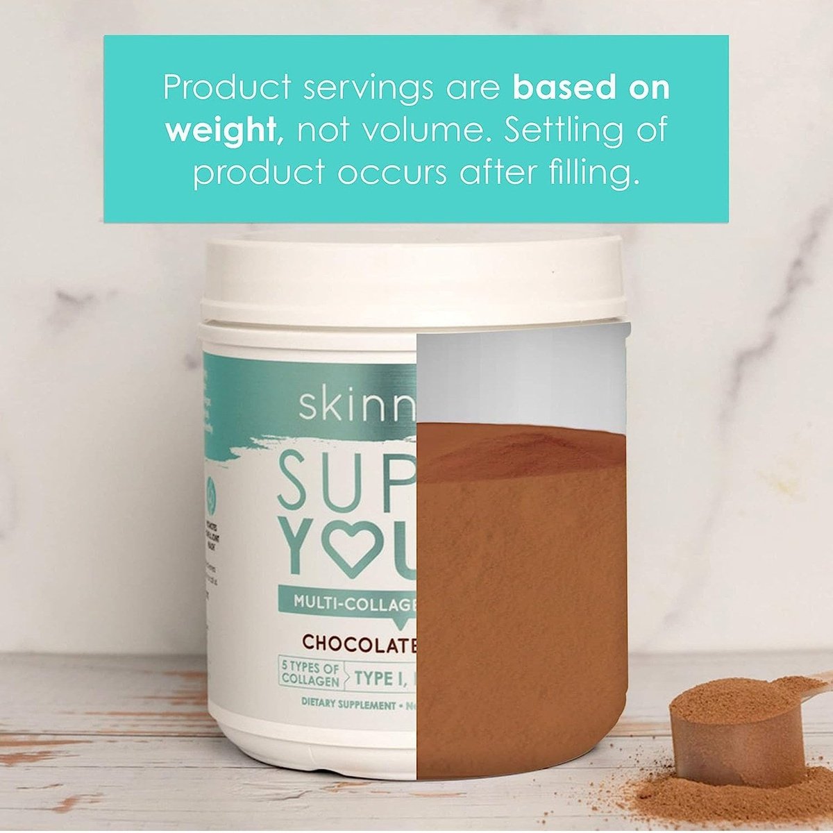 SkinnyFit Super Youth Plus Multi-Collagen Peptides Chocolate Flavor Collagen NEW Skinny Fit