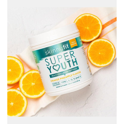 SkinnyFit Super Youth Multi-Collagen Peptides Orange Pineapple NEW Skinny Fit