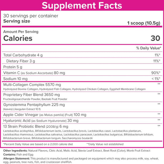 Skinnyfit - Super Youth Multi - Collagen Peptides + Organic Baobab and Probiotics - Tropical Punch Flavor - Ryan Rocks Outdoor Adventures Inc